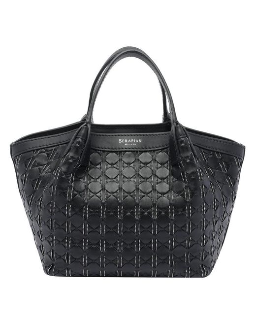 Serapian Black Mini Secret Handbag