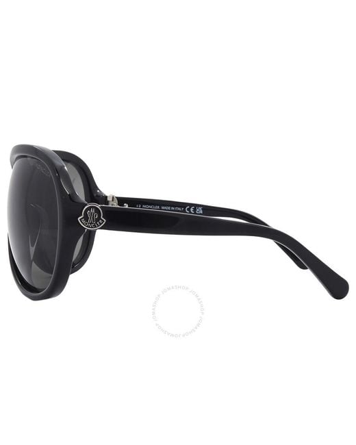 Moncler Purple Smoke Oversized Sunglasses Ml0284 01a 69