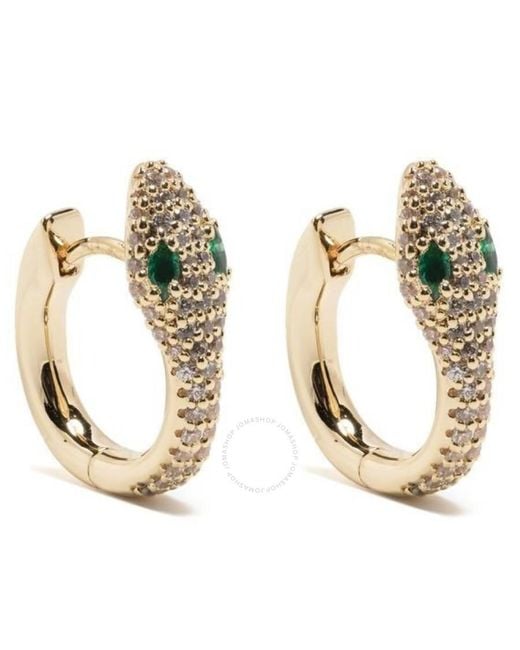Apm Monaco Metallic Alloy And 18K Plated Kaa Earrings