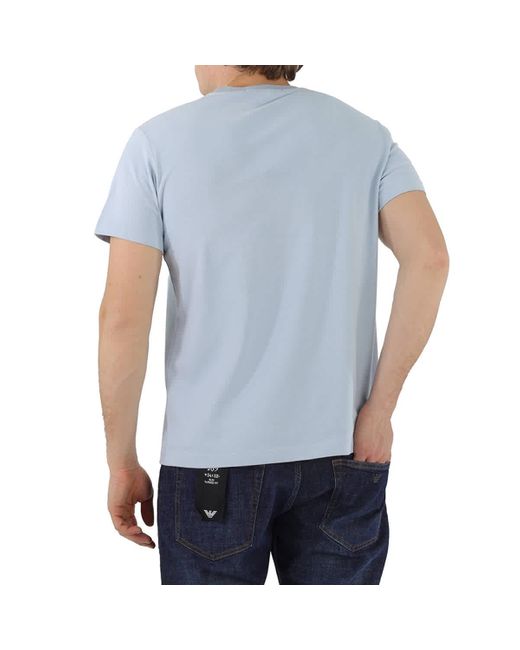 Calvin Klein Blue Logo Short Sleeve Cotton T-shirt for men