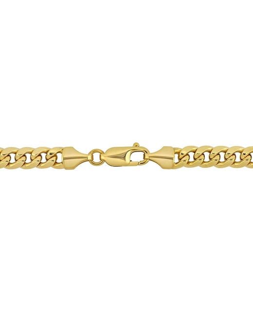 Amour Metallic 6.15Mm Miami Cuban Link Chain Necklace