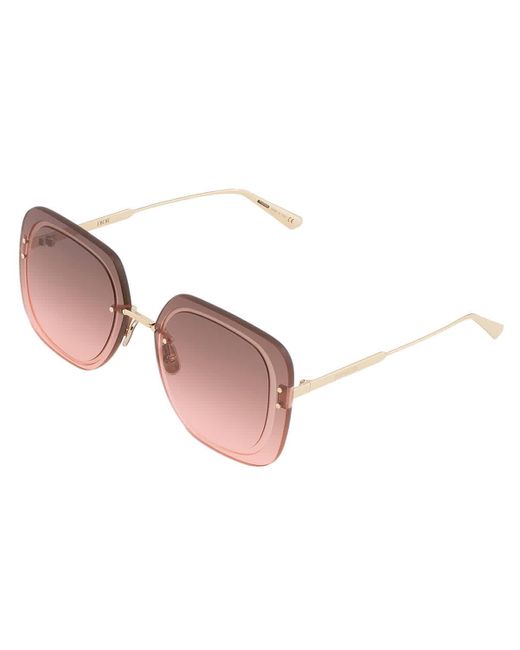 Dior Red Ultra Pink Gradient Square Sunglasses Cd40031u 10f 65