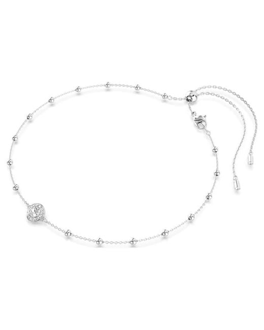 Swarovski White Una Angelic Rhodium Plated Necklace