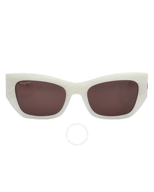 Ferragamo Brown Amber Cat Eye Sunglasses Sf1059s 278 54
