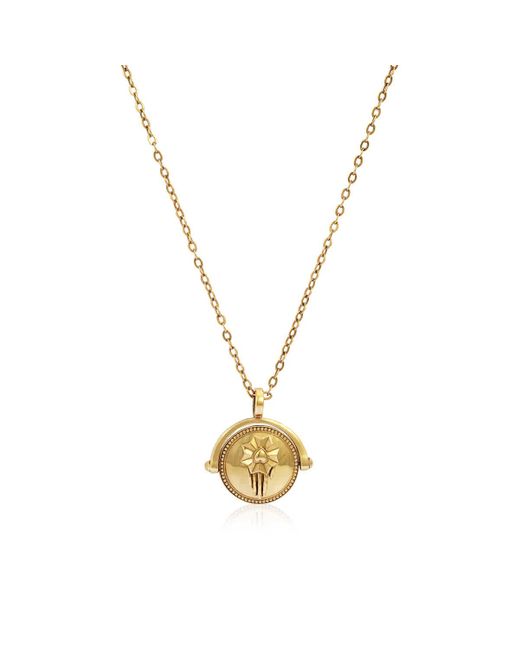 Roberto Cavalli Metallic Antique Lucky Symbol Pendant Necklace