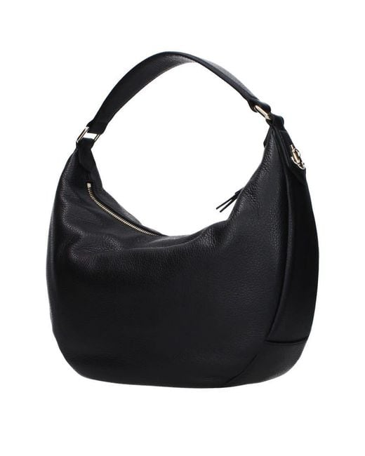 Jimmy Choo Black Grained Leather Shoulder Bag for men