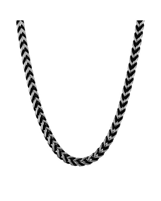 Robert Alton Metallic Franco Link Stainless Steel Chain for men