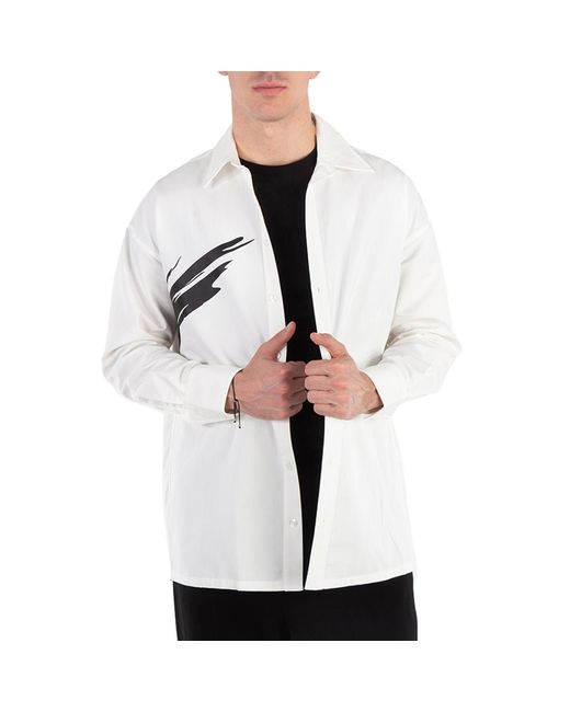 Redemptive White Seamless Bonding Pattern Shirt for men