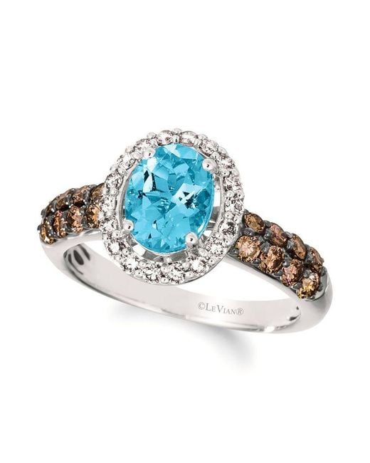 Le Vian Blue Ladies Tranquility Topaz Ring Set