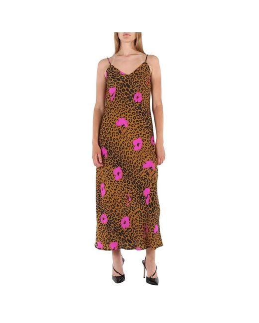 Essentiel Antwerp Red Essentiel Shelly Leopard Print Dress