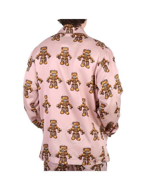 Moschino Pink Robot Bear Jacket for men