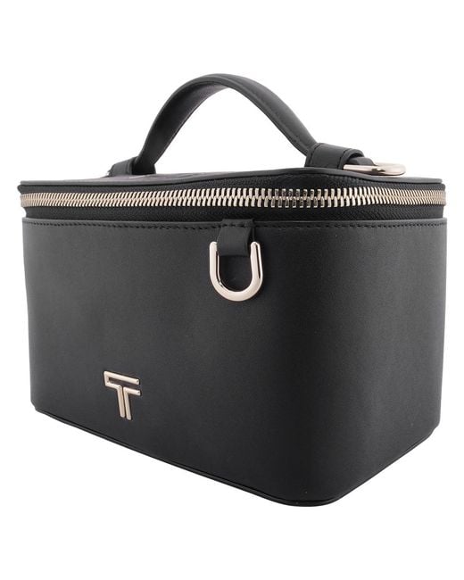 Tumi Black Voyageur Lex Small Train Case Crossbody