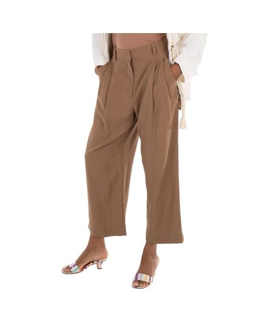 3.1 Phillip Lim Natural Cropped Straight Tailored Pants