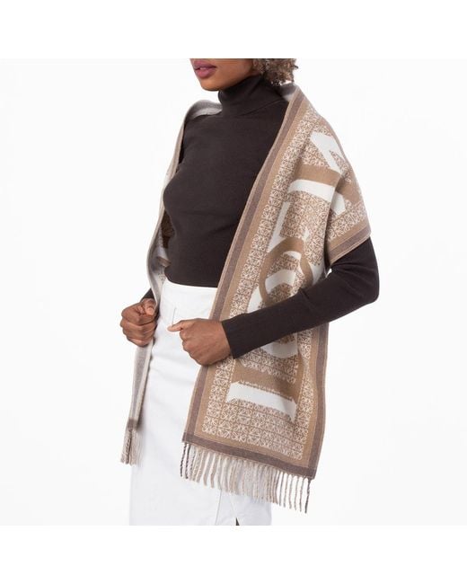 Loewe Natural Double-Face Love Scarf