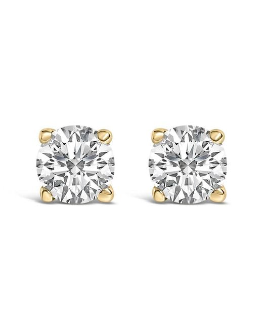 Haus of Brilliance Metallic 14K 1/2 Cttw Lab Grown Diamond Solitaire Stud Earrings
