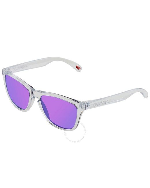 Oakley Purple Frogskins Prizm Square Sunglasses for men