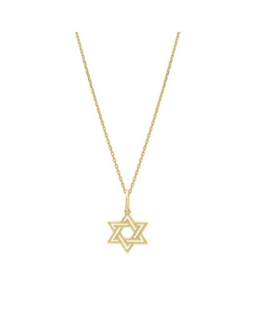 Tresorra Metallic 14K Star Of David Pendant Necklace