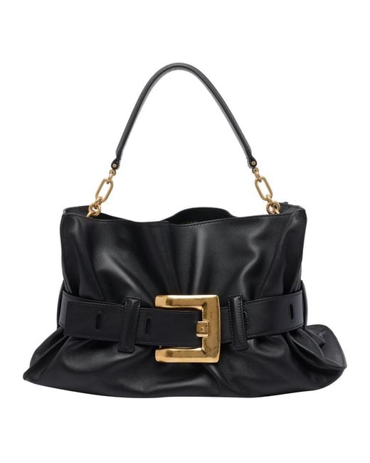 Balmain Black Medium Anthem Handbag