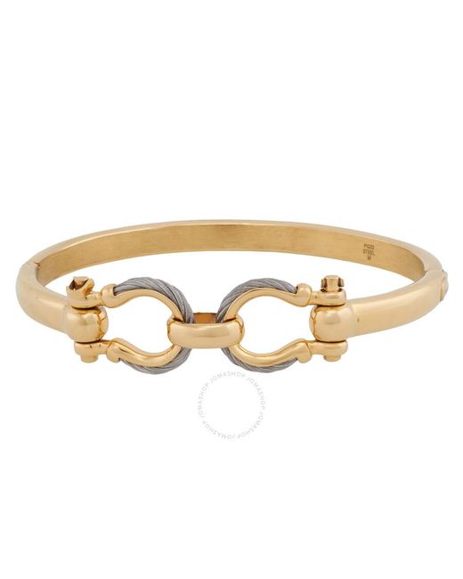 Charriol Metallic Sttropez Ariner Pvd Steel Cable Bangle
