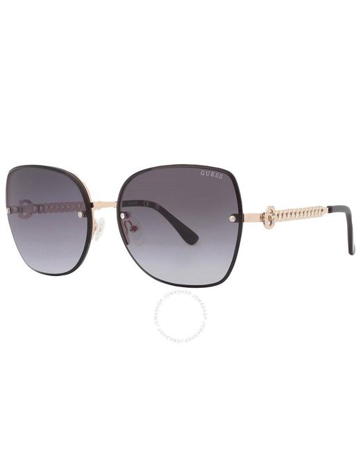 Guess Smoke Gradient Butterfly Sunglasses Gf6119 32b 61 | Lyst display picture 3
