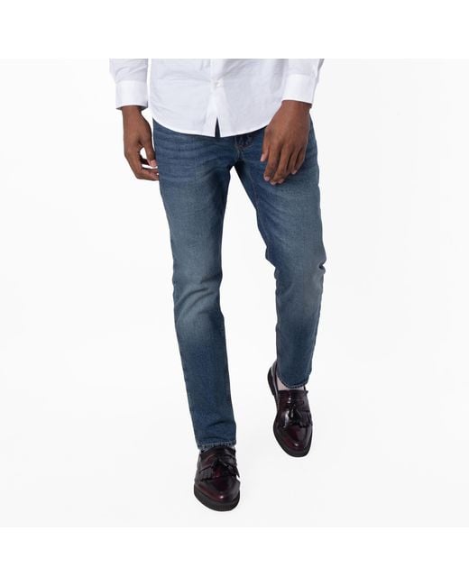 Emporio Armani Blue J06 Slim Fit Denim Jeans, Waist for men