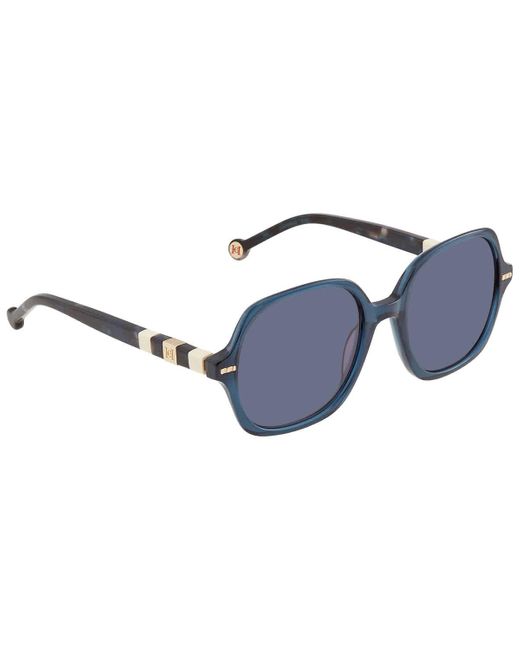 Carolina Herrera Blue Butterfly Sunglasses