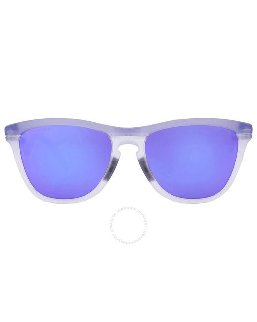 Oakley Purple Frogskins Hybrid Prizm Violet Round Sunglasses Oo9289 928901 55 for men