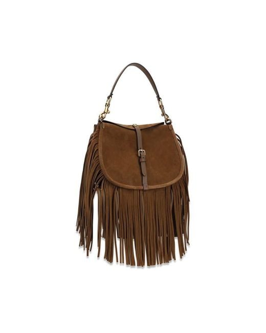 Etro Brown Pony Shoulder Bag