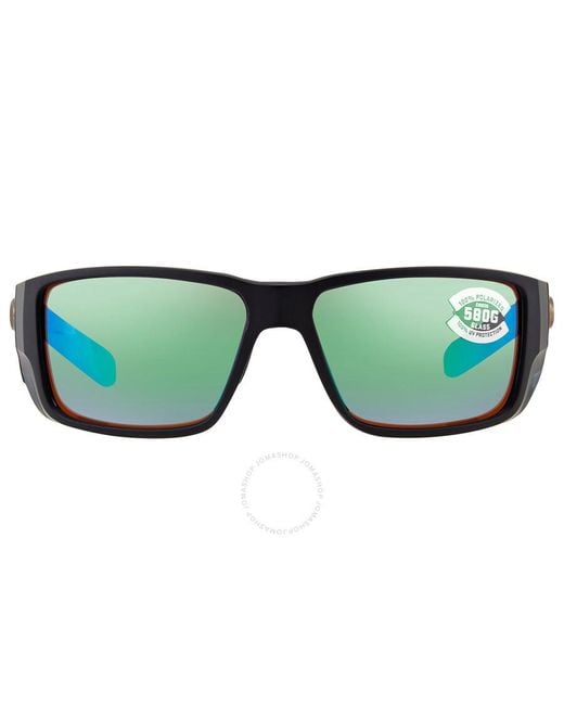 Costa Del Mar Cta Del Mar Blackfin Pro Green Mirror Polarized Glass Sunglasses for men