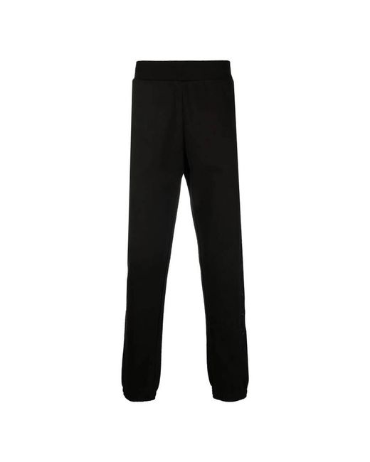 Moncler Black Logo Patch Track Pants for men