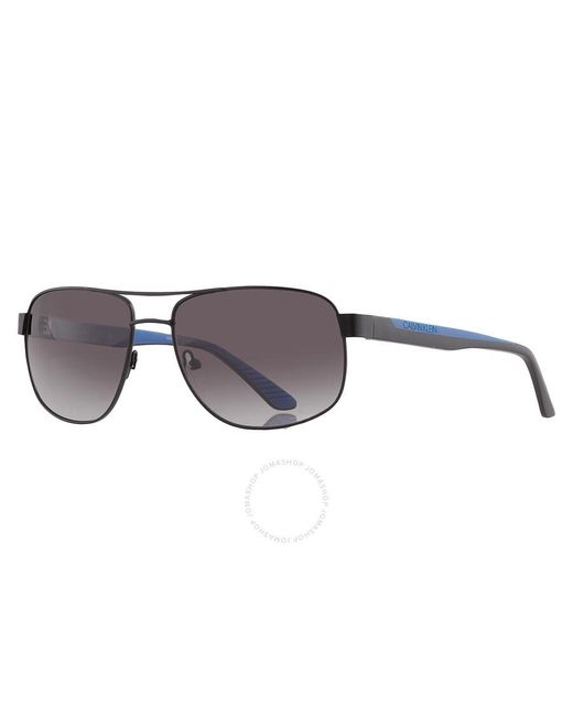 Calvin Klein Gray Blue Navigator Sunglasses Ck20319s 001 60 for men