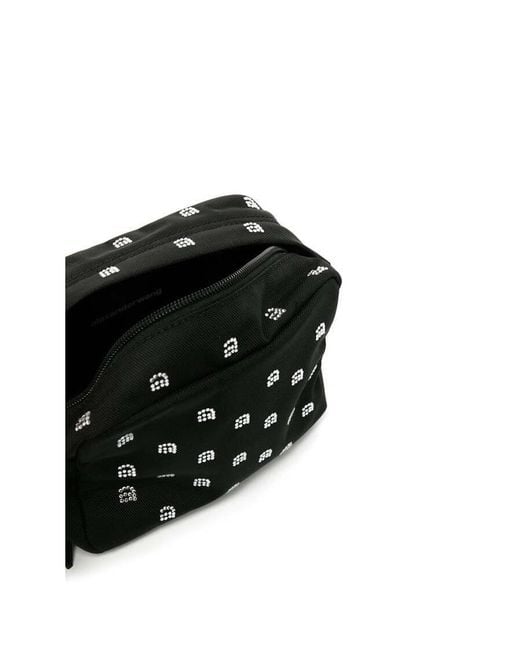 Alexander Wang Black Wangsport Crystal Logo Camera Bag Shoulder