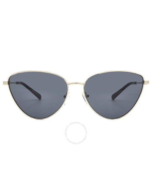 Michael Kors Multicolor Cortez Dark Grey Solid Cat Eye Sunglasses Mk1140 10146g 59
