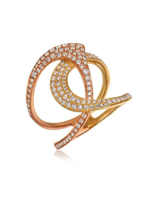 Le Vian Metallic Ladies Strawberry And Vanilla Rings Set