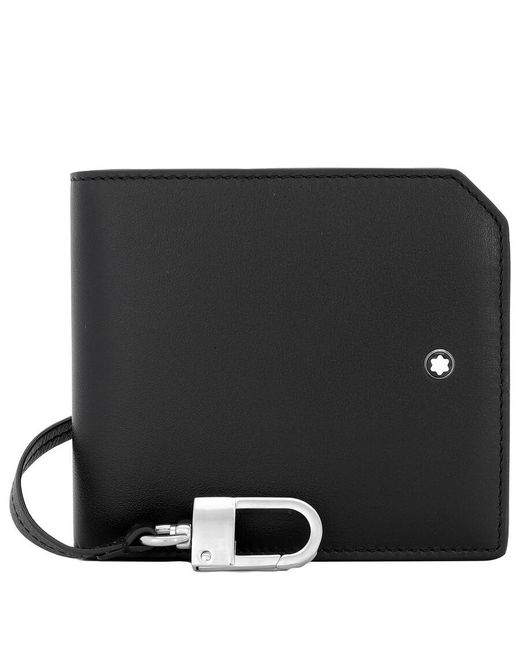 Montblanc Black Meisterstuck Leather Selection Soft Wallet 6Cc for men