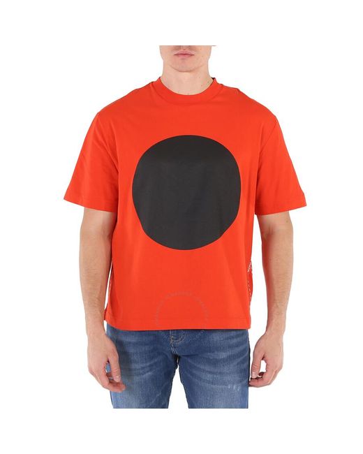 Moncler Red X Craig Green Cotton Jersey Graphic Print T-shirt for men