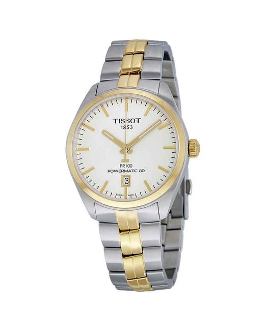 Tissot Metallic Pr 100 Automatic Silver Dial Watch 00 for men