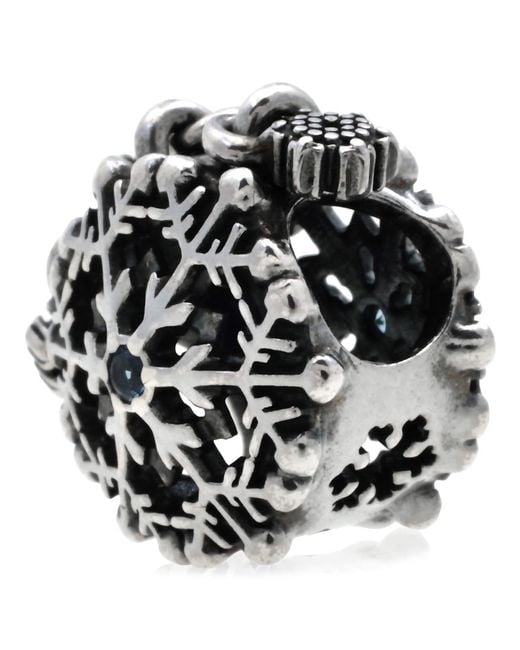 Pandora Multicolor Icy Snowflake Drop Charm for men