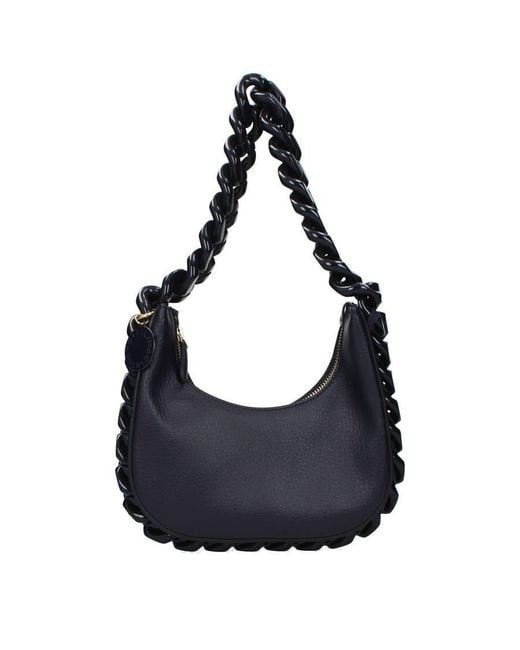 Stella McCartney Blue Ruched-Detail Eco Leather Shoulder Bag for men