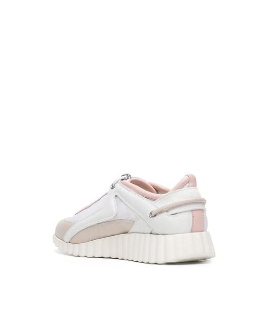 Ferragamo White Ladies Sneakers, Us