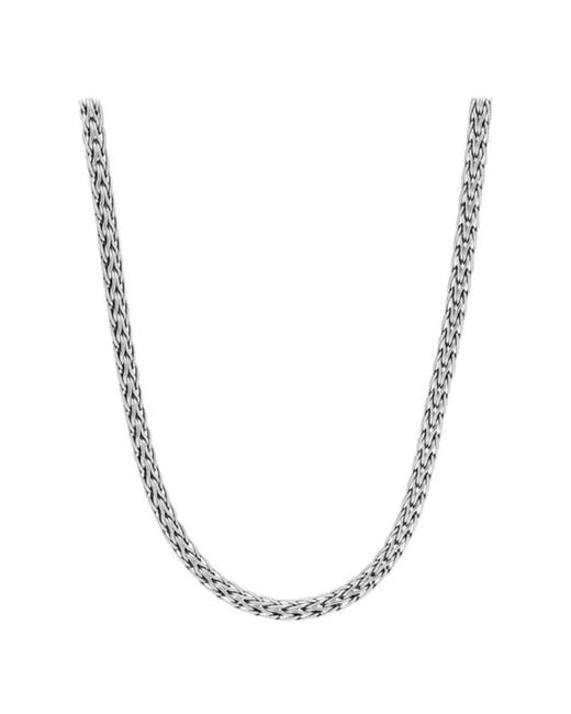 John Hardy Metallic Classic Chain Woven Necklace 20"