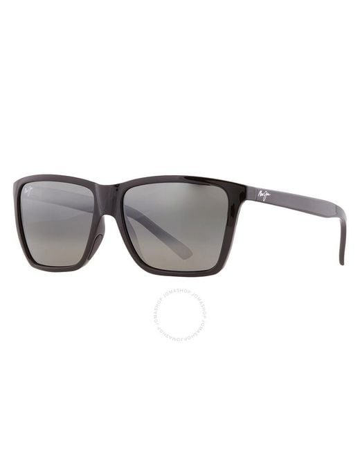 Maui Jim Gray Cruzem Neutral Grey Rectangular Sunglasses 864-02 57 57