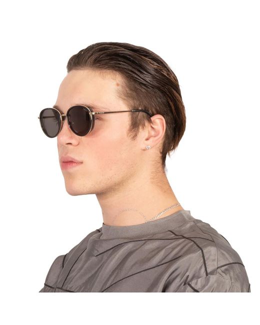 Polaroid Black Polarized Grey Oval Sunglasses Pld 6150/s/x 0kb7/m9 53 for men