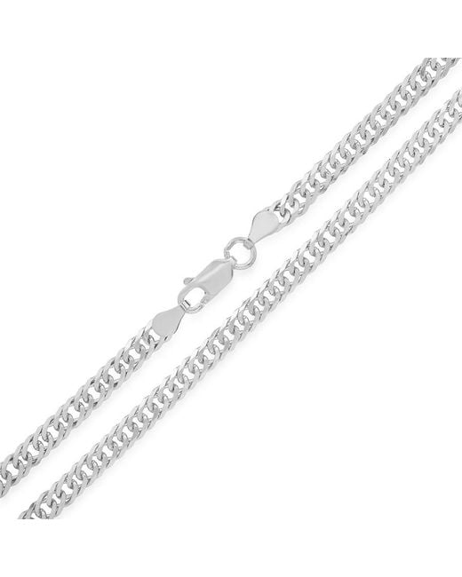 Kylie Harper Metallic Italian Sterling Miami Cuban Double Curb Chain