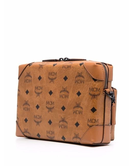 MCM Brown Soft Berlin Multifunction Crossbody