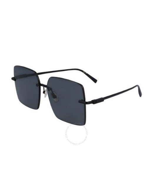 Ferragamo Blue Grey Square Sunglasses Sf311s 002 60