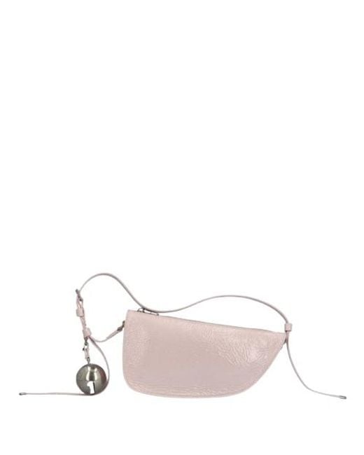 Burberry Pink Shield Sling Leather Shoulder Bag
