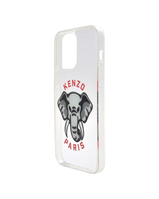 KENZO White Elephant Iphone 14 Pro Max Case for men