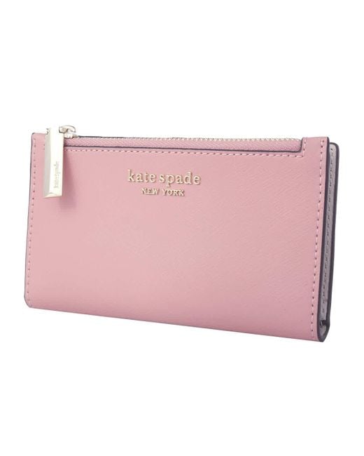Kate Spade Spencer Small Slim Bifold Wallet in Pink Lyst