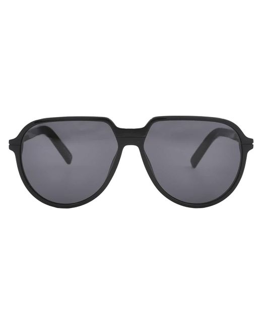 Dior Gray Essential Dark Grey Pilot Sunglasses Dm40005i 01a 58 for men